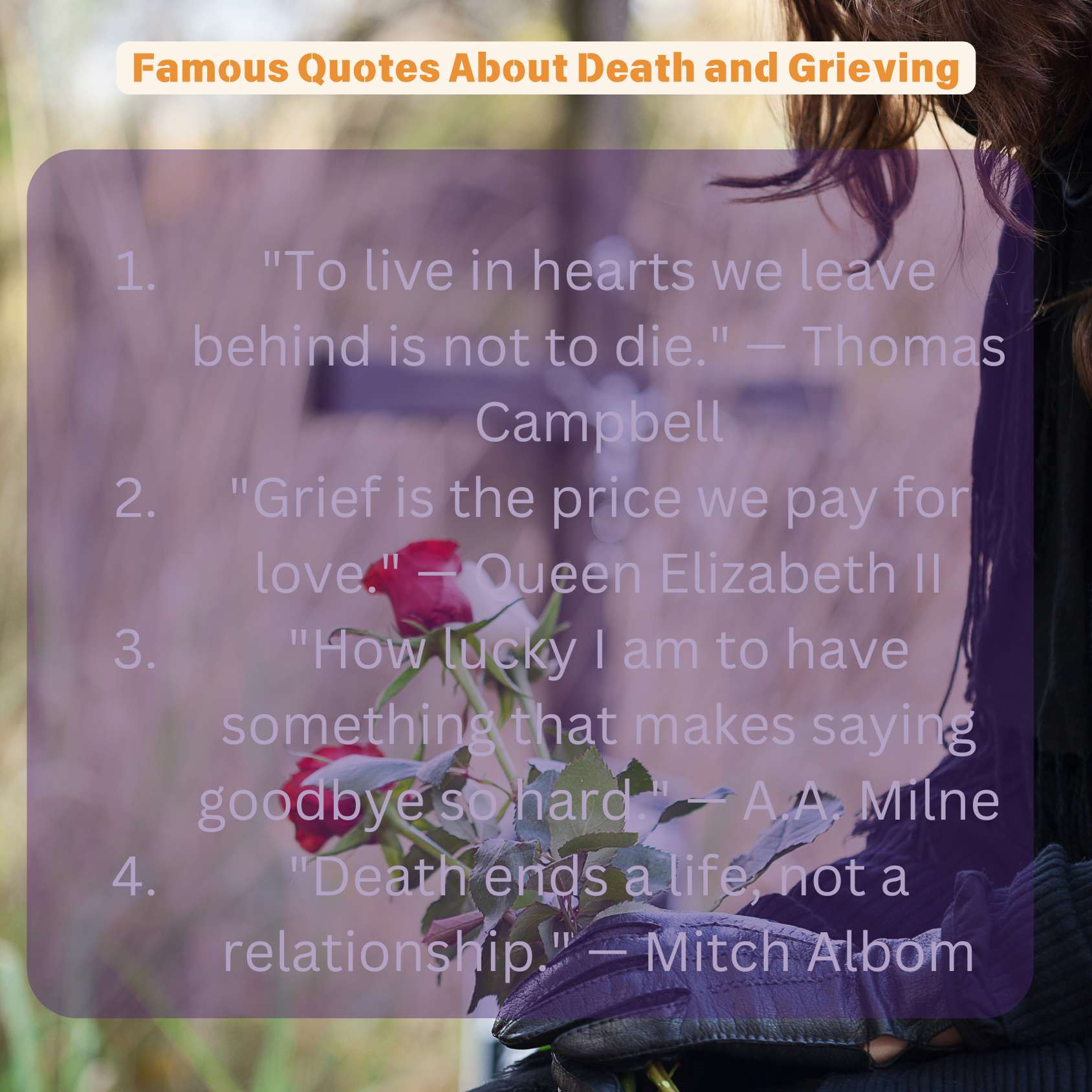 Famous Quotes About Death and Grieving