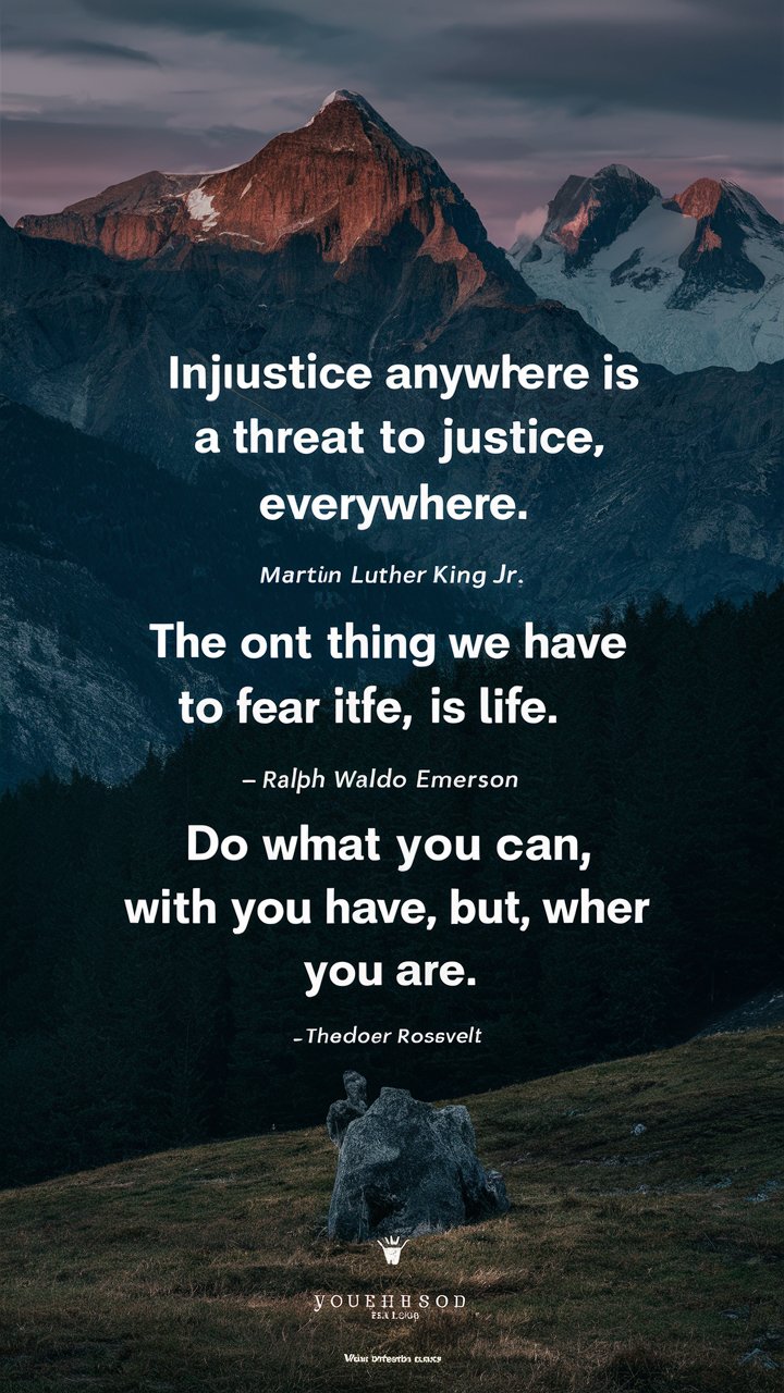 Injustice anywhere is a threat to justice