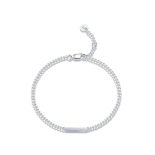 Subtle Bracelet White Rhodium Plated
