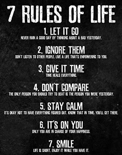 7 Rules of Life Poster